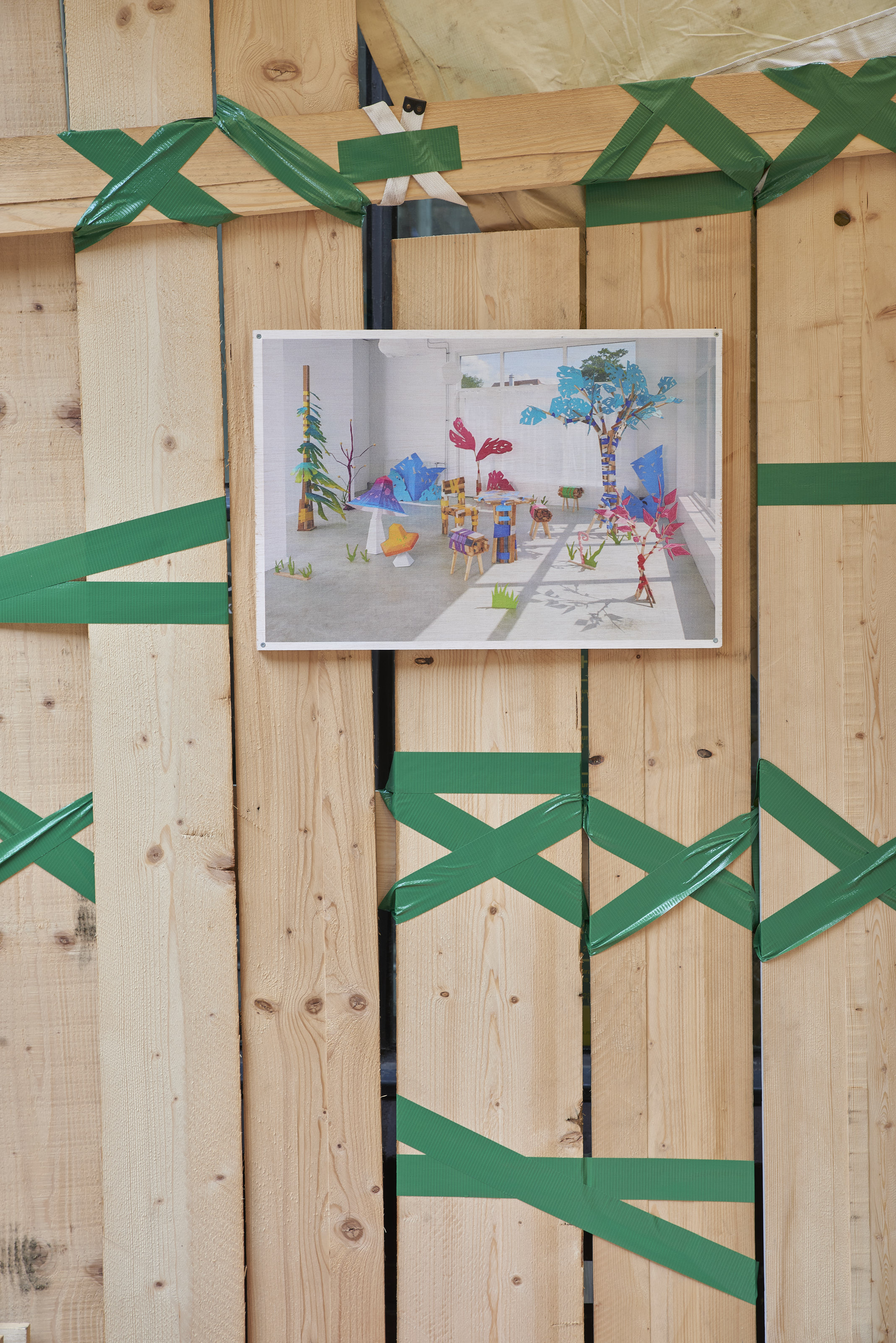 wood tape shed DDW23 picture frame